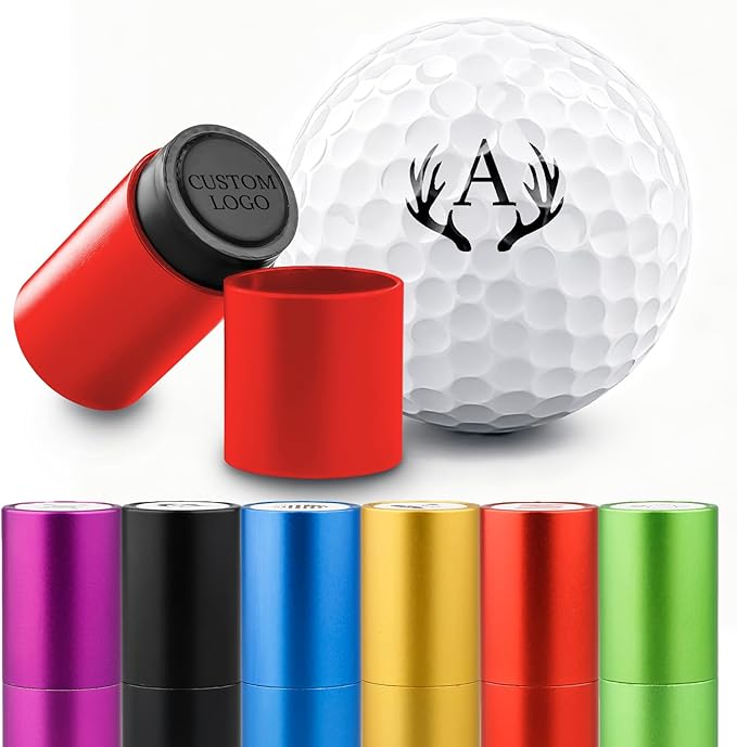 STAMTECH Custom Golf Ball Stamp - Personalized Golf Ball Stamp Markers,Customized Golf Accessories Gifts for Golf Lovers, Golfers, Dad, Husband, Boyfriend,Father's Day,Birthday