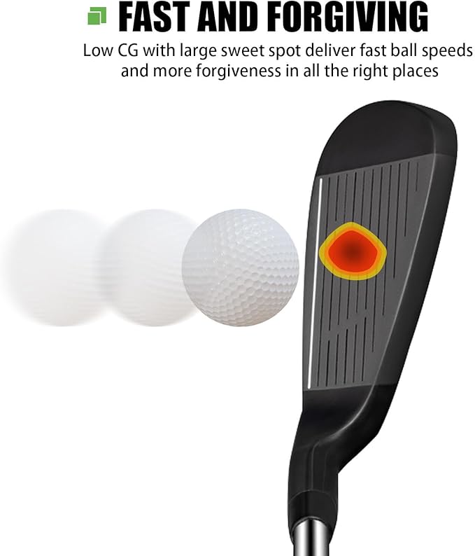 MAZEL WM-X1/2 Individual Men Golf Club Irons 1,2,3,4,5,6,7,8,9,Pitching Wedge,Approach Wedge,Sand Wedge with Graphite/Steel Shafts for Right Handed