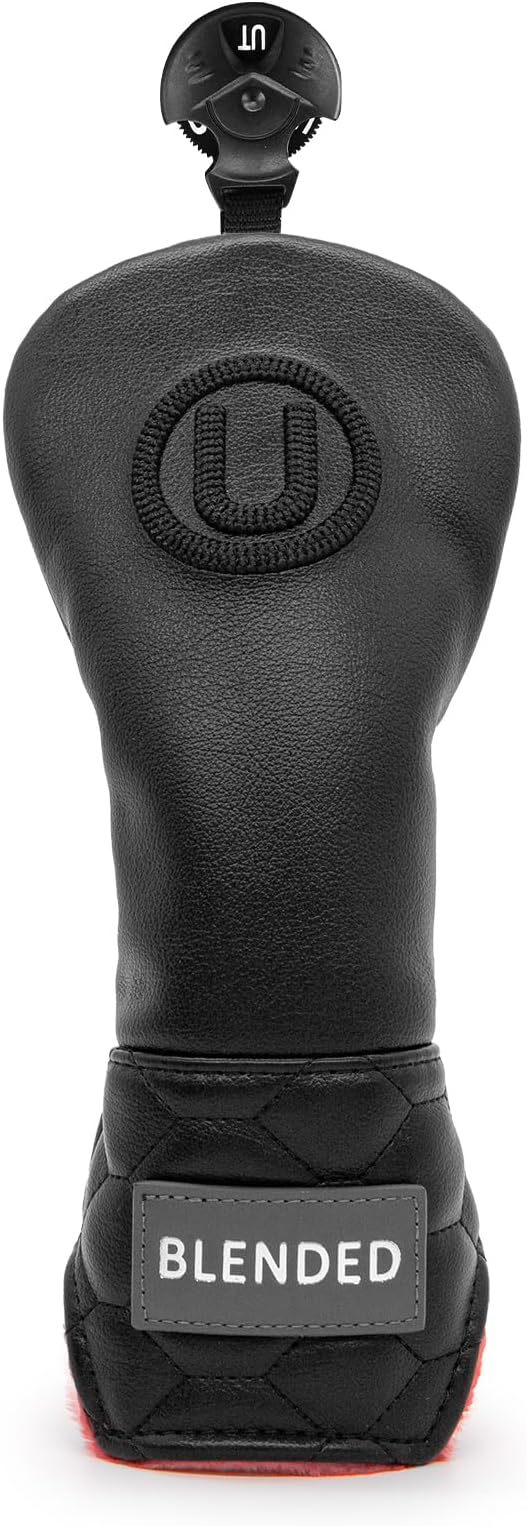 Golf Club Covers Black Golf Head Covers Driver Covers Fariway Wood Headcover Hybrid Covers Leather 3 Wood Headcover Golf Headcover with Number Tag for All Brand