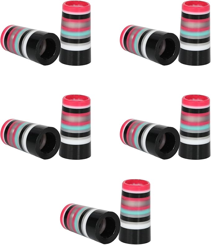 10 Pcs Golf Ferrules,Golfing Club Ferrules Colorful Golfing Iron Ferrules Fit 0.35Inch Tapered Steel Shafts