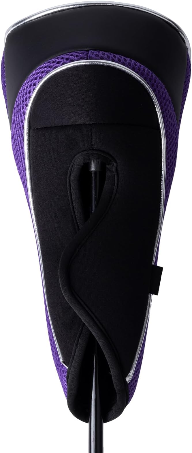 Andux Golf Club Driver Wood Head Covers with Hook & Loop Set of 3