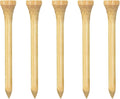 Wooden Golf Tees 3-1/4", 2-3/4", 1-1/2" Available,100 Count (Natural Color, White, Black, Blue, Red, Pink)