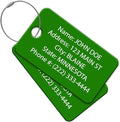 Multi Pack Customized Tavel ID Tag - Luggage Tag - Golf Bag ID - Personalized ID Travel Tag - Imprinted Luggage Tag - Luggage, Bikes, Sport Equipment and More. (2)