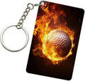 Keychain - Rectangular Acrylic Keychain Daily Key Ring Car Key Fob Holder 2X3 Inch