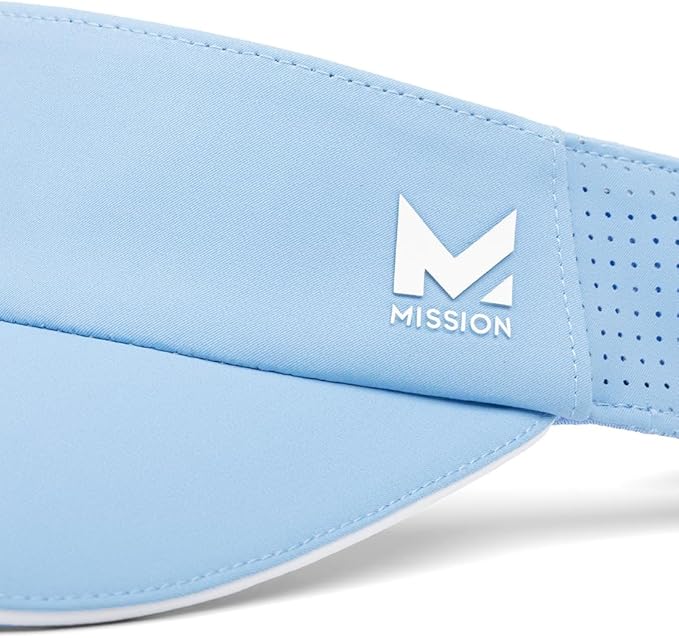 MISSION Structured Cooling Visor - Unisex One Size Cap for Tennis, Golf & Running - Lightweight & Durable