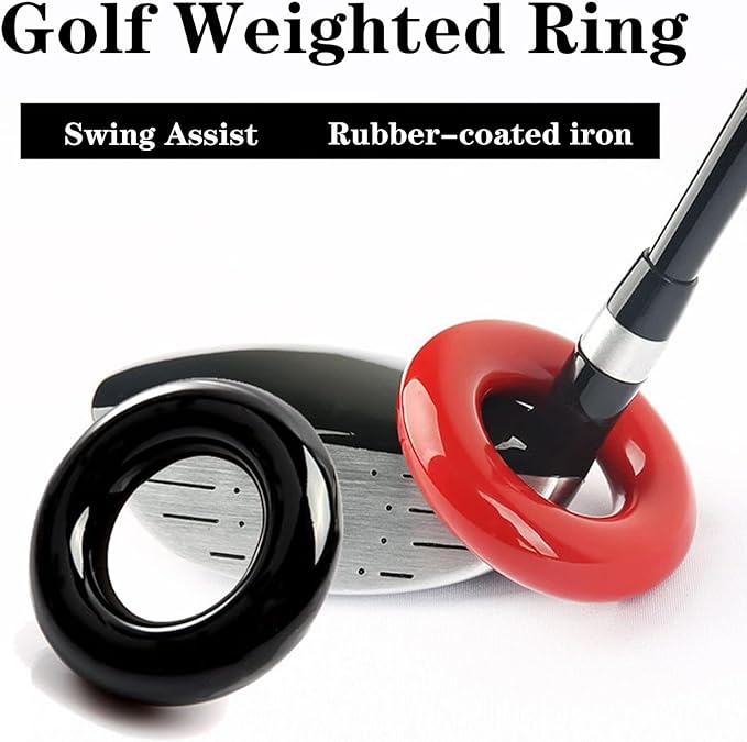 Golf Swing Weight Rings (3-Pack) – Donut‑Style Weighted Warm‑Up Accessories for Drivers, Irons & Woods