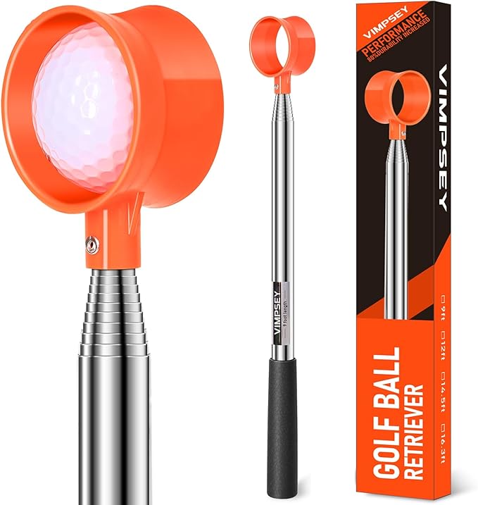 9Ft/12Ft/17Ft/20Ft Golf Ball Retriever for Water Telescopic, Light Weight Double Sided Golf Ball Picker Upper, Men's and Women's Golf Accessories Gifts.