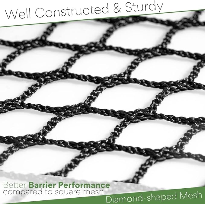 Golf Netting Material 10'x10', 10'x15',10'x20' - Golf Hitting Net for Backyard - Sport Netting Barrier for Sports