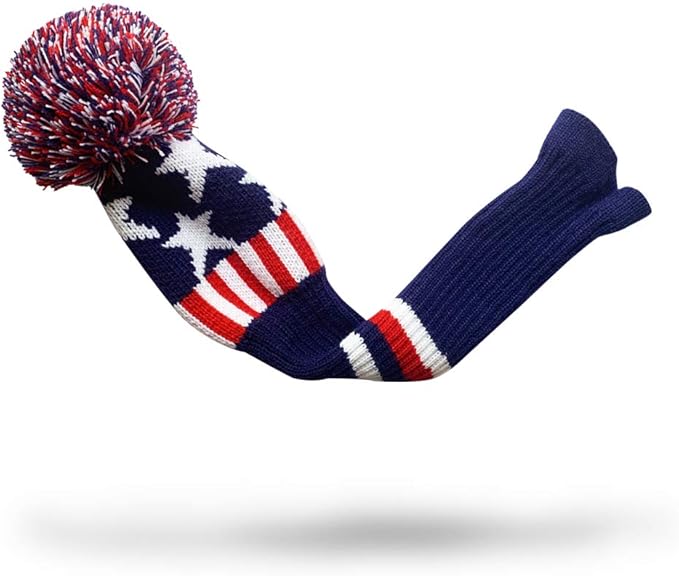 Scott Edward Knit Wood Golf Club Head Covers 4 Pieces Knitted Item Fit Over Well Driver Wood(460cc) Fairway Wood and Hybrid(UT)