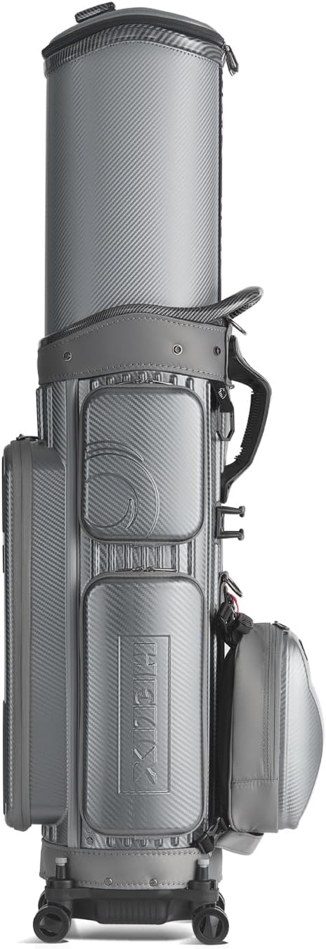 HELIX Hard Shell Golf Travel Bag with Wheels, 2-in-1 Travel Golf Case & Daily Cart Bag, Durable PC Material