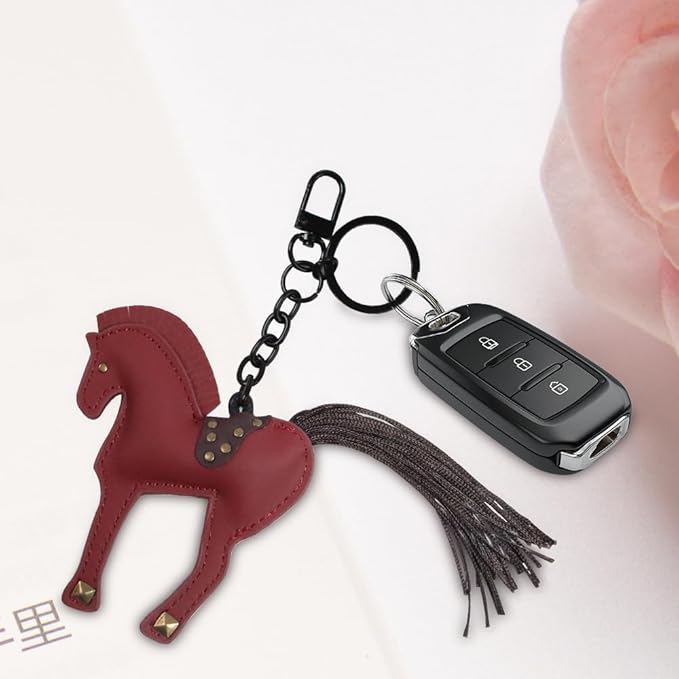 Horse Keychain, Hanging Charm Accessory for Purse, Bag and Backpacks Pony Key Chain for Women