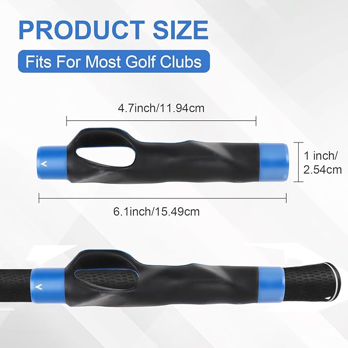 Golf Grip Trainer Aid, Golf Swing Training Aid, Grip Trainer Golf Club to Improve Train Correct Right Hand Position