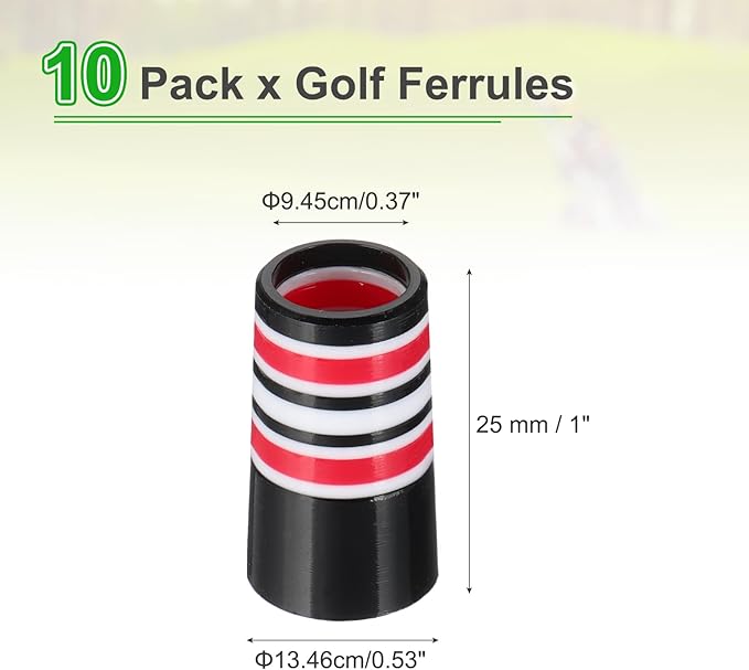 PATIKIL Golf Ferrules Tapered Golf Club Ferrules Multi-Ring Iron Ferrule Rings