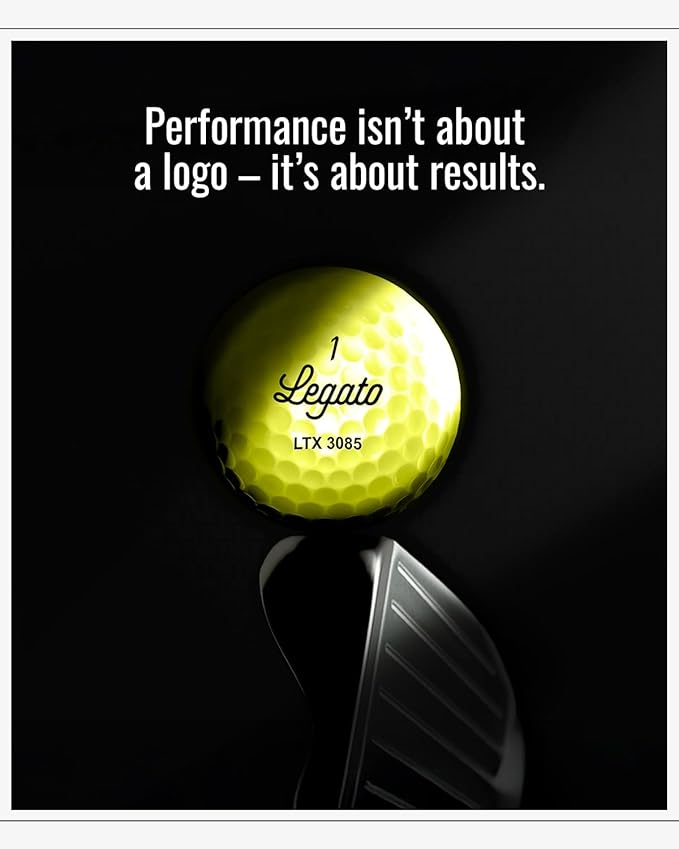 Legato Golf Balls LTX3085 | Maximized Distance with Soft Feel | 3 Piece | Urethane Cover | 85 Compression
