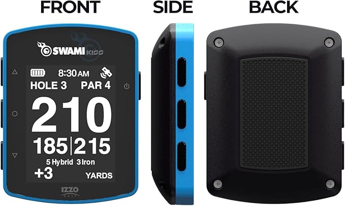 Swami KISS 2.0 Handheld Golf GPS Ragnefinder with Integrated Magnets - Blue