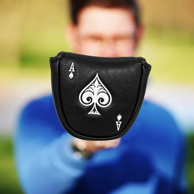 Barudan Golf Putter Cover Headcover Mallet Putter Head Cover Magnetic Club Protective Case fits for Odyssey 2ball, Odyssey Stroke Lab Gift for Men Golfer