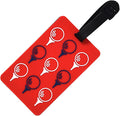Golf Bag Tag – Golf Balls Design, Flexible & Waterproof Silicone Luggage Tag, Secure Strap for Bag Identification, Great Golf Gift for Players & Enthusiasts