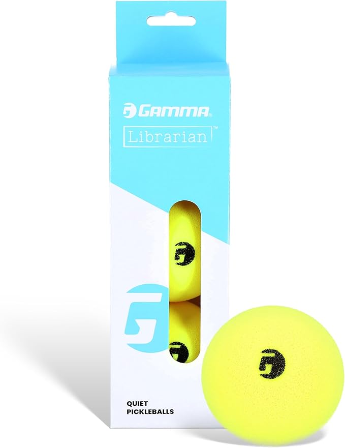 Gamma Librarian Foam Pickleball Balls, Foam Balls for Pickleball Practice with True Bounce on All Surfaces, Box of 48, 3 Pack or 6 Pack