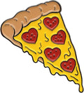 Pinsanity Pizza Lover Golf Ball Marker with Hat Clip