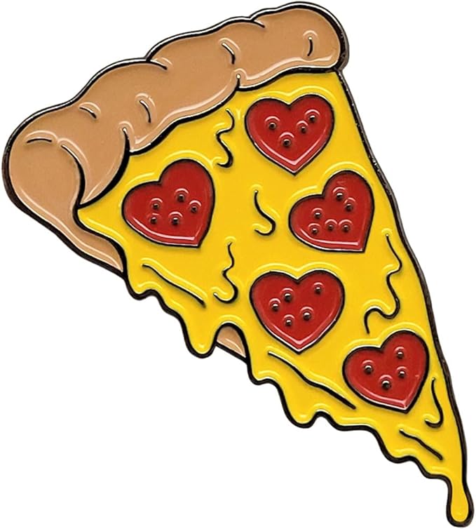 Pinsanity Pizza Lover Golf Ball Marker with Hat Clip