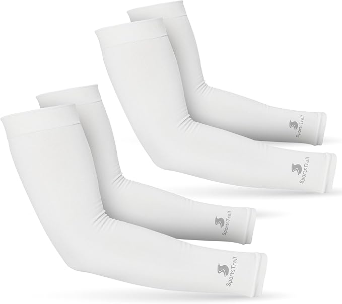 SportsTrail Cooling Arm Sleeves for Men & Women – Breathable, UV Sun Protection, Sports Arm Sleeves for Women, Men & Youth