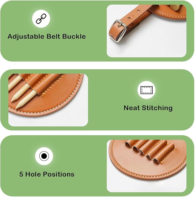 Custom Leather Golf Tee Holder Personalized Photo Logo Pattern Customized Split Name Golf Bag Tag Organizer Tees Cover, Accessories Gift for Golfers Men Women Father Dad Grandpa Uncle, Birthday