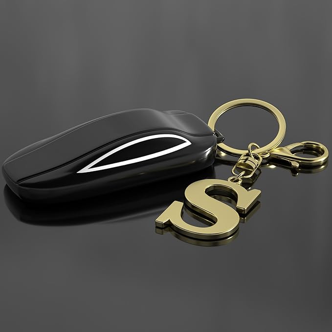 Stainless Steel Gold Letter A-Z Keychain for Women Men, Initial Letter Pendant with Key Ring, Charms for Key Backpack Bag