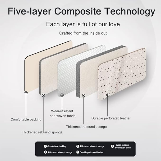 Leather Car Seat Covers for VW Golf SportWagen 2015-2019,Waterproof Soft Seat Covers,Interior Accessories Seat Covers Protector Airbag Compatible(5pcs Black&Gray Standard)