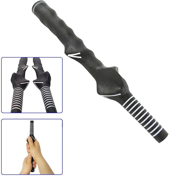 traderplus Right-Handed Golf Swing Training Grip Trainer, Black