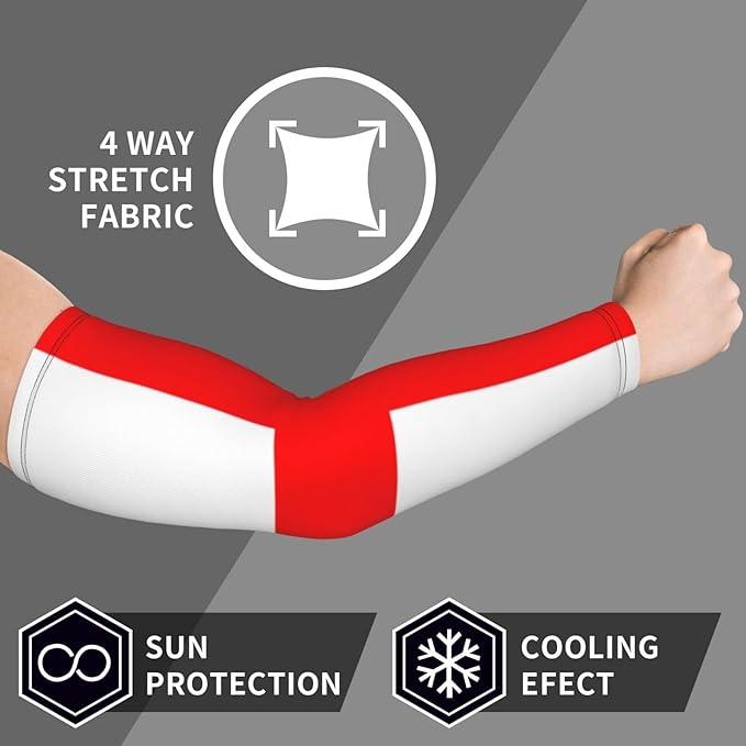 Flag Arm Sleeves Filipino Flag Compression Arm Sleeves for Men Women Tattoo Cover Up Cooling Arm Sleeve 1 Pair