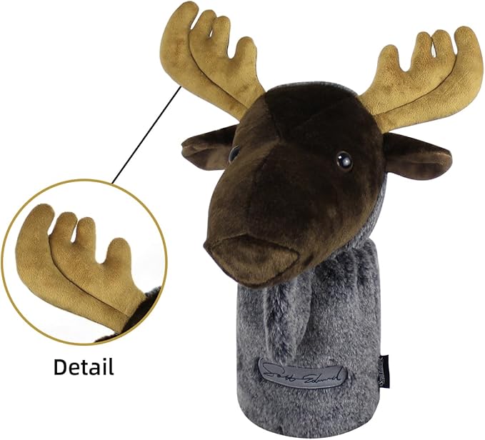 Scott Edward Golf Club Cover Fit Well for Driver or Fairway Wood Golf Club, Funny Cute Animal Design Soft Functional Golf Headcover Stylish Protection for Your Clubs for Men and Women