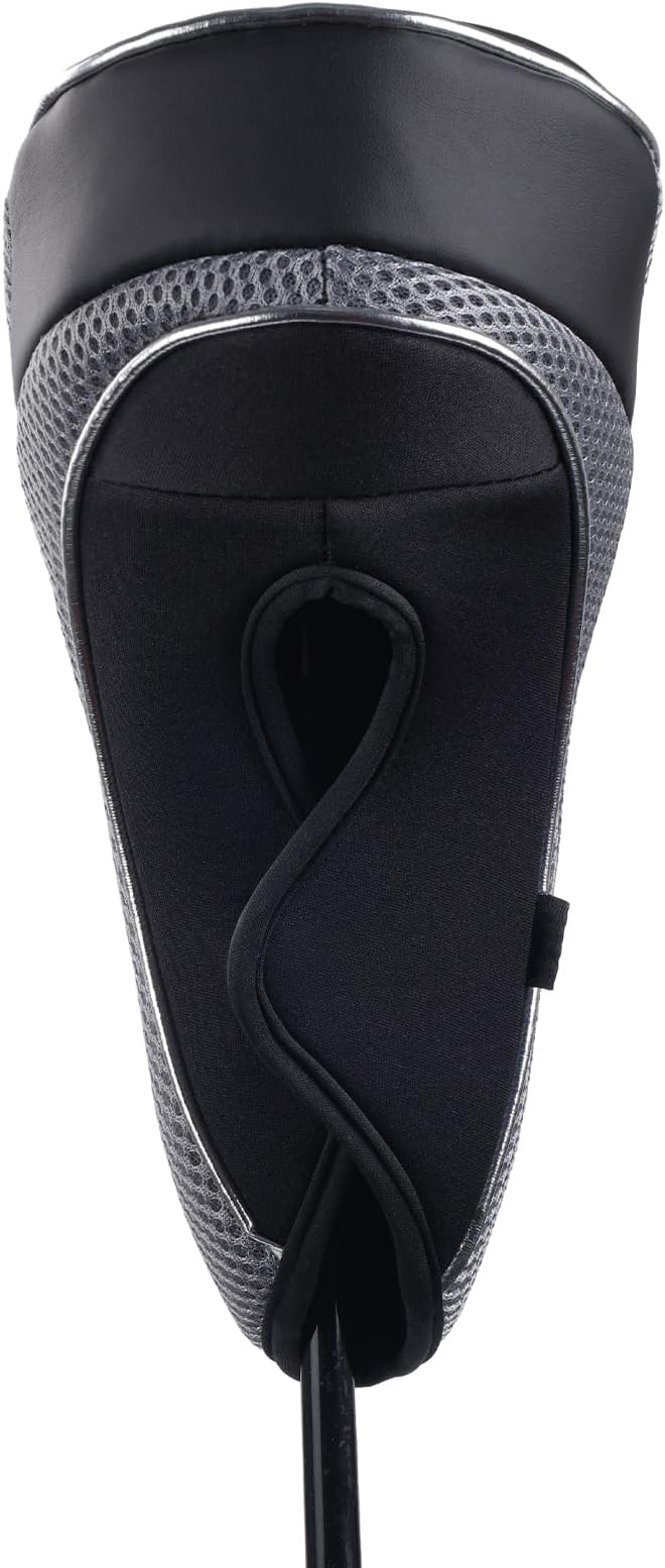 Andux Golf Club Driver Wood Head Covers with Hook & Loop Set of 3