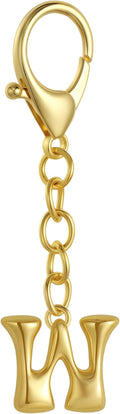 Bubble Gold Letter Bag Charms for Women, Cute Initial Keychain for Handbags, Purse Charms Birthday Christmas Gifts
