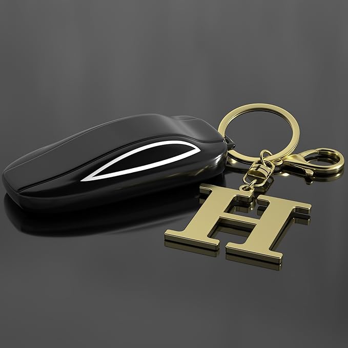Stainless Steel Gold Letter A-Z Keychain for Women Men, Initial Letter Pendant with Key Ring, Charms for Key Backpack Bag