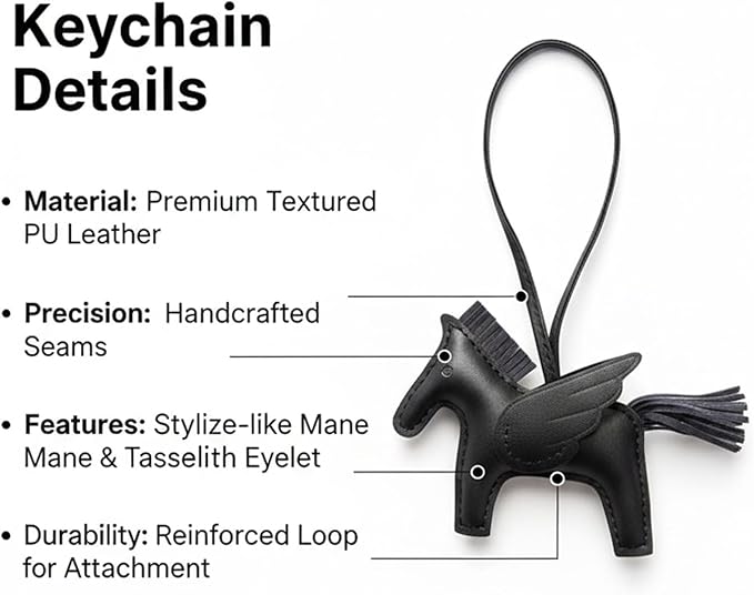 Bag Charms for Handbag Purse Keychain Charms Accessory Horse Gifts