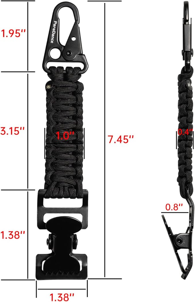 Tactical Glove Clips Work Glove Holders Strap w/Metal Alligator for Duty Belt Backpack Camping Hiking Construction