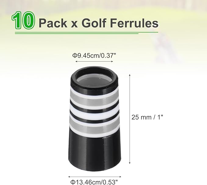 PATIKIL Golf Ferrules Tapered Golf Club Ferrules Multi-Ring Iron Ferrule Rings