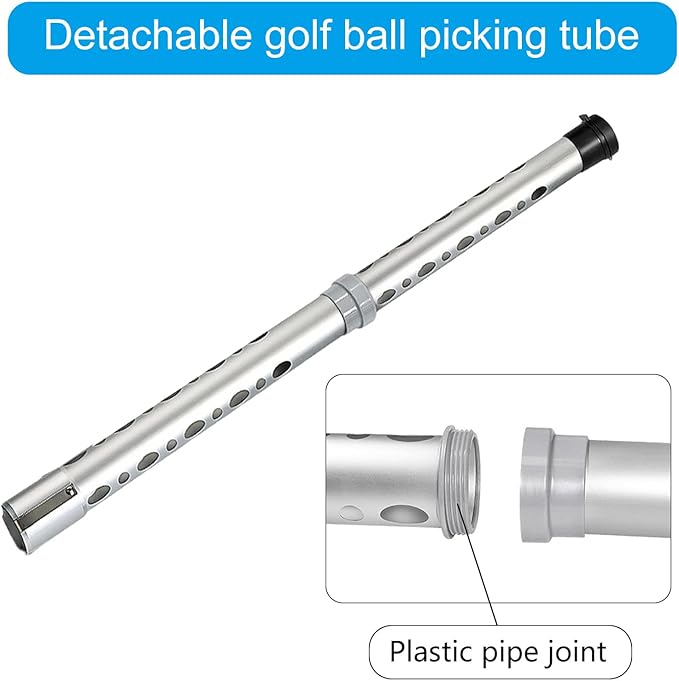 Golfs Balls Retrievers, Aluminum Alloy Pickers Upper Tube, Golfs Balls Shagger Grabber Golfs Balls Collector Pickup Tool