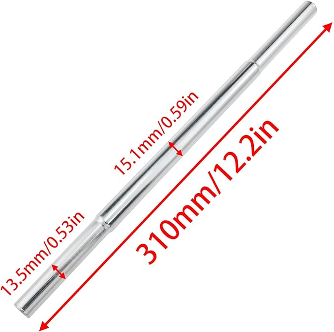 Lovelysp Golf Club Extension Rod Steel Shaft Golf Putter Body Extension Part Maintenance and Replacement of Golf Equipment Parts 0.58 inches 1 pcs