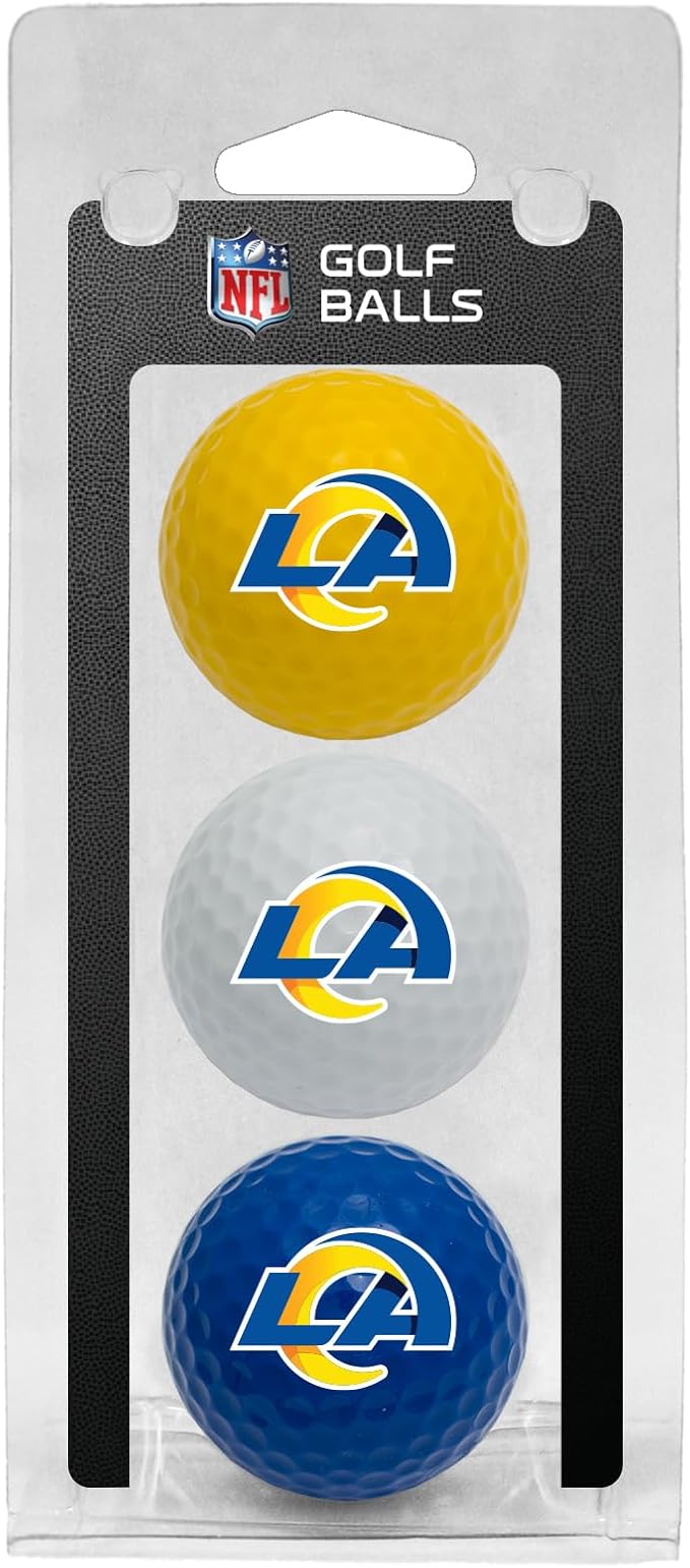 Team Golf NFL Regulation Size Golf Balls, 3 Pack, Full Color Durable Team Imprint