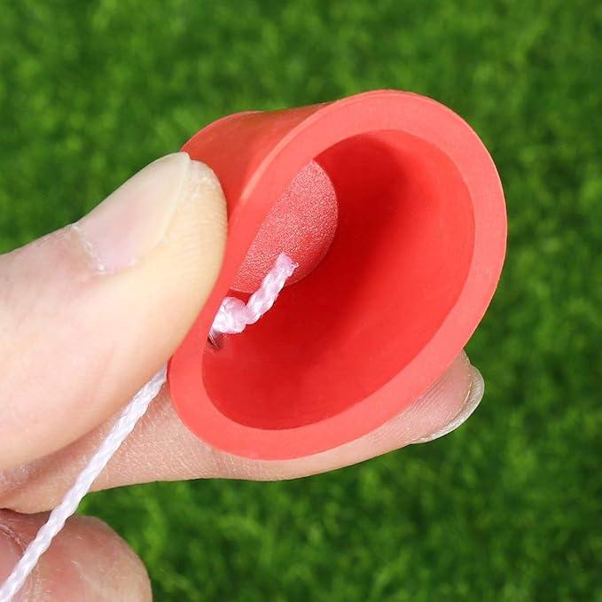 FINGER TEN Rubber Winter Golf Tees with 4 Different Heights 39mm 22mm 16mm 11mm for Frosty Days Durable Golfing Tee 4 in 1 Sizes for Hard Ground Home Driving Range Mat Training Practice