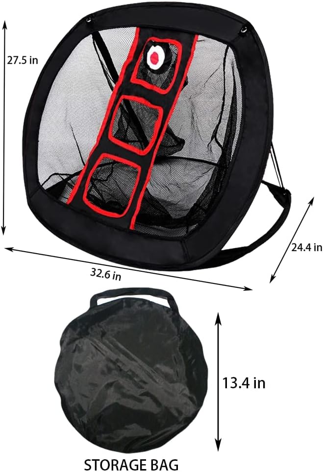 Golf Chipping net | Pop Up Golf Chipping Net | Indoor/Outdoor Golf Hitting net for Accuracy and Swing Practice