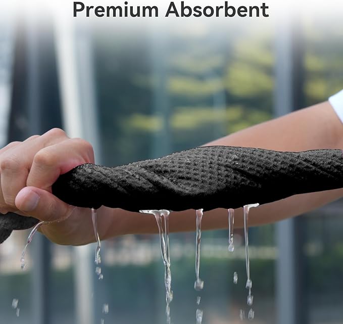 Magnetic Golf Towel with Clip and Cleaning Pocket -Premium Ultra Absorbent and sandfree Waffle Weave Microfiber Towel-Golf Accessories for Golf Bags, Carts or Clubs 16"*16“