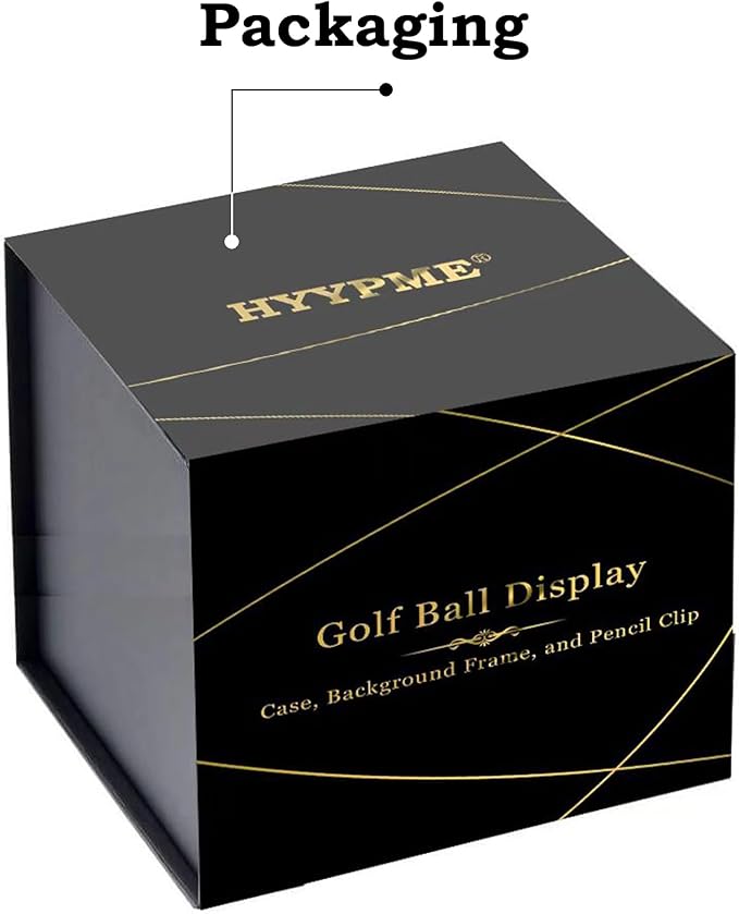 Golf Ball Display Case for Hole in one Ball with Scorecard Display, Golf Gifts, Accessories for Men and Women (Content: Hole in One)