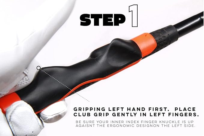 Links Golf Grip Trainer LH/RH Attachment for Improved Hand Positioning on Golf Club - Golf Swing Trainer