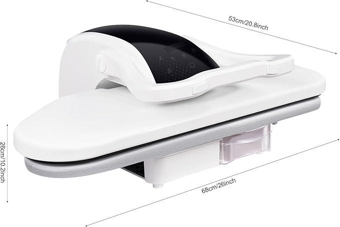 Intelligent Steam Press, 1600W Professional Iron Press Machine, Large Capacity Ironing Pressing Equipment with 5 Fabric Settings&Touch Screen, 35.8" Large Ironing Area for Home/Clothing Shop