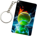 Keychain - Rectangular Acrylic Keychain Daily Key Ring Car Key Fob Holder 2X3 Inch
