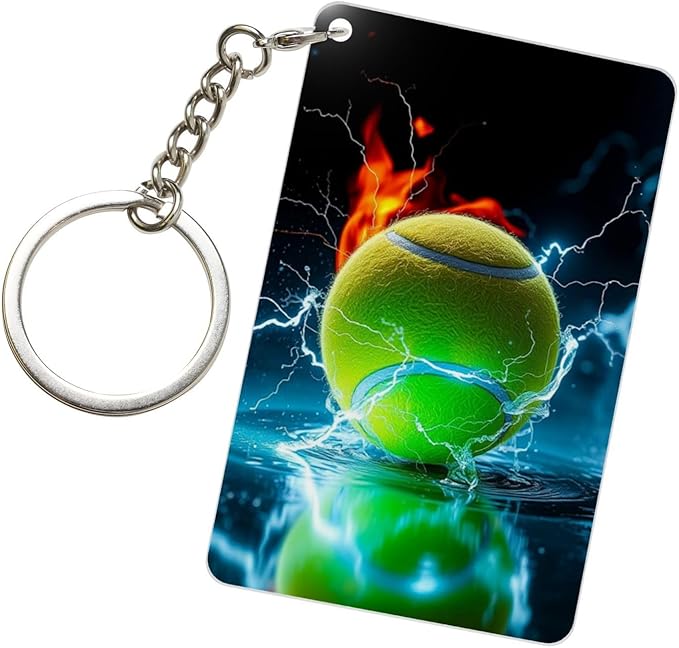 Keychain - Rectangular Acrylic Keychain Daily Key Ring Car Key Fob Holder 2X3 Inch