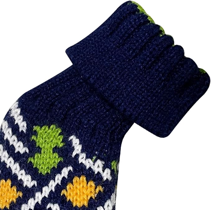 Scott Edward 1/7/10 Pcs Knitted Golf Club Head Covers for Irons Wedge Cuteness and Basically Socks Shape Washable Golf Club Head Protector on Pattern Style Double Sided Customized