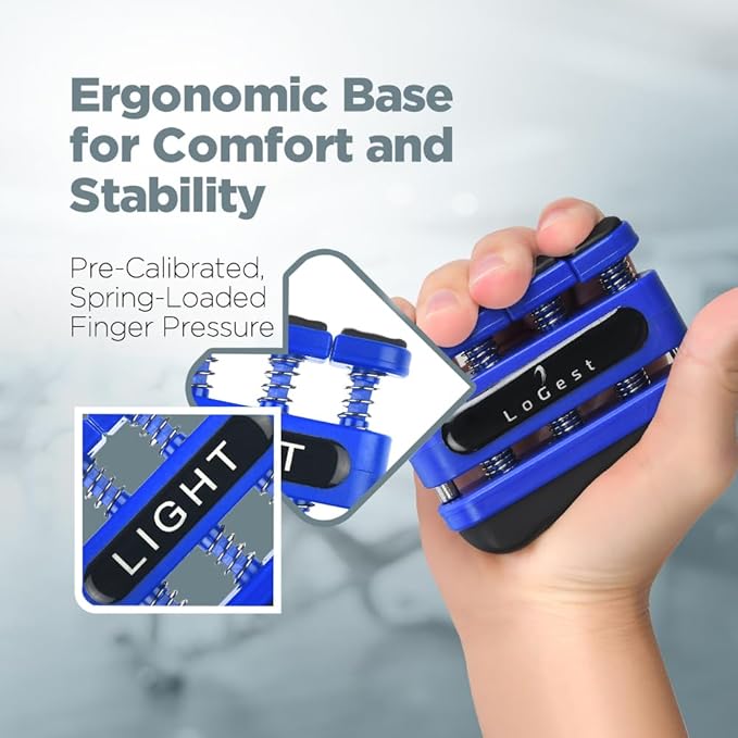 Finger Strengthener - Finger Exerciser for Forearm and Hand Strengthener - Hand Grip Workout Equipment for Musician, Rock Climbing and Therapy
